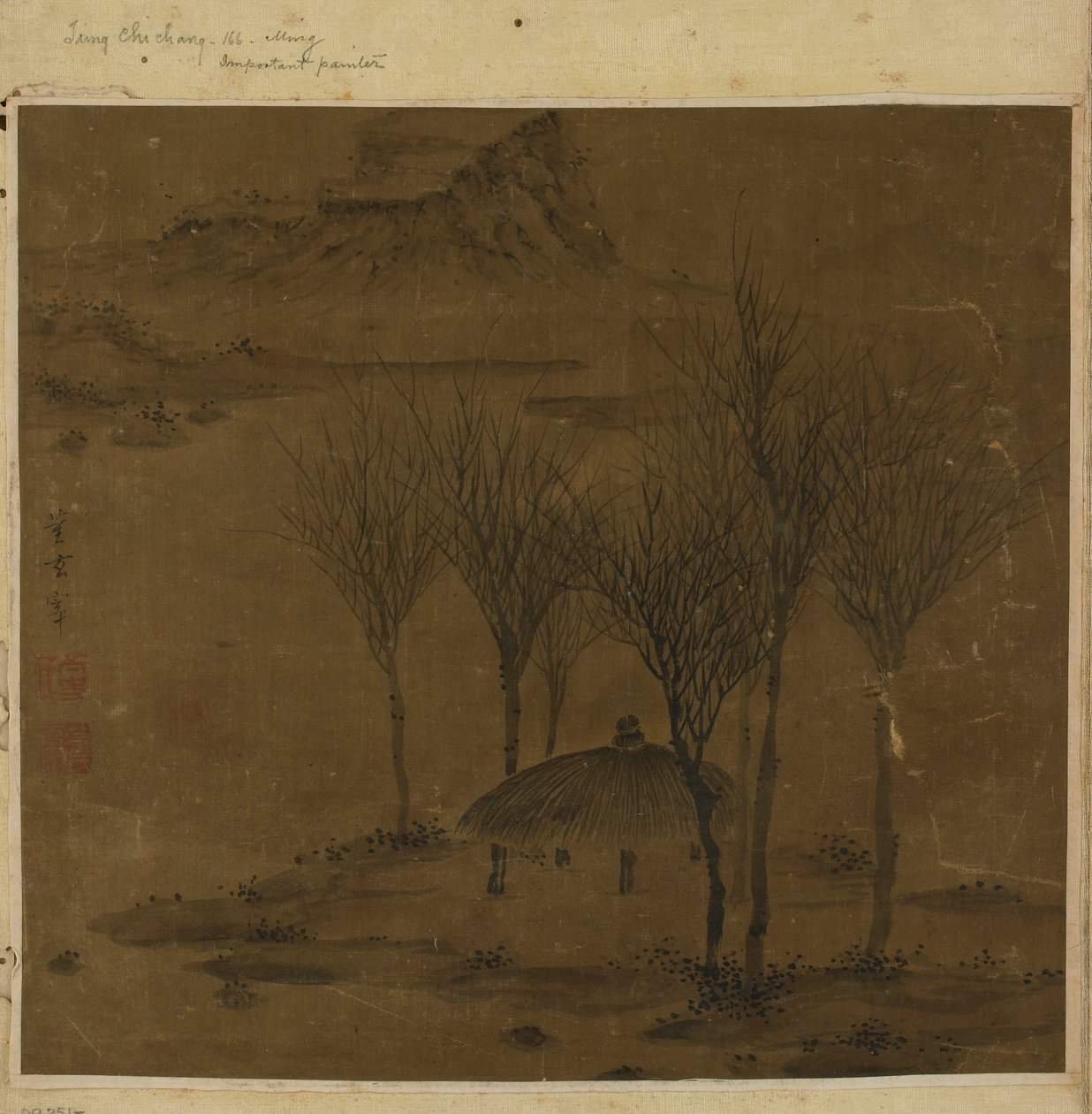 Paviljonki lehdossa veden äärellä, Ming-dynastia, 1600-luku. tekijältä Unbekannt