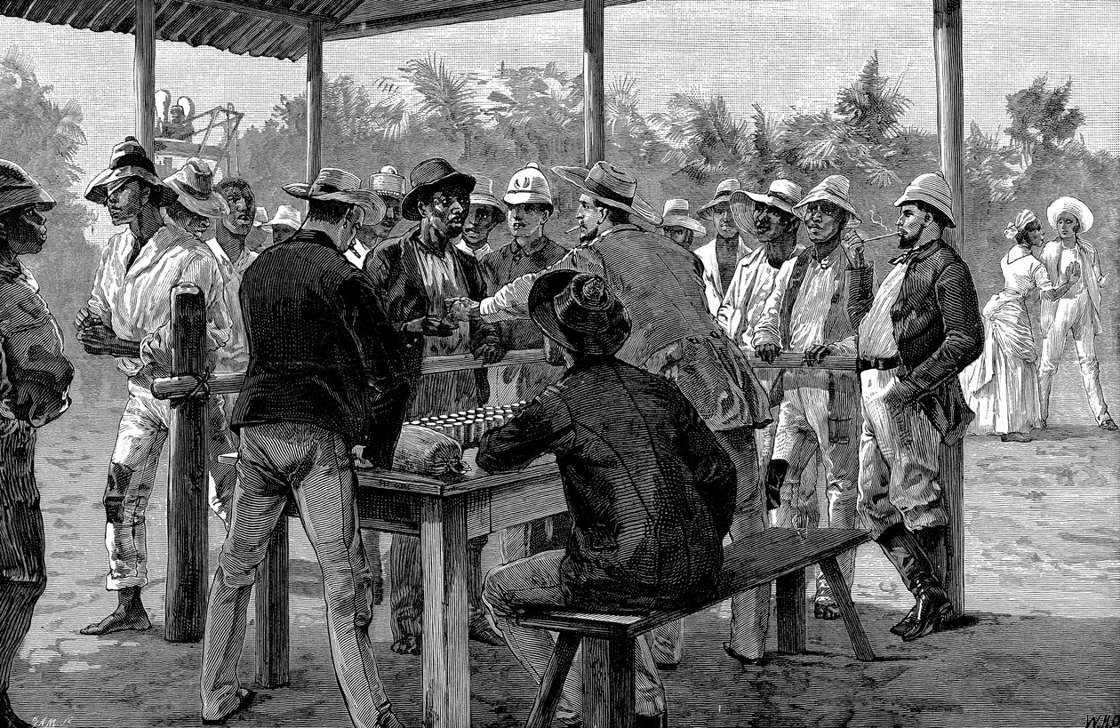 Länsi-Intian työntekijöiden palkkaa, 1888 tekijältä Unbekannt