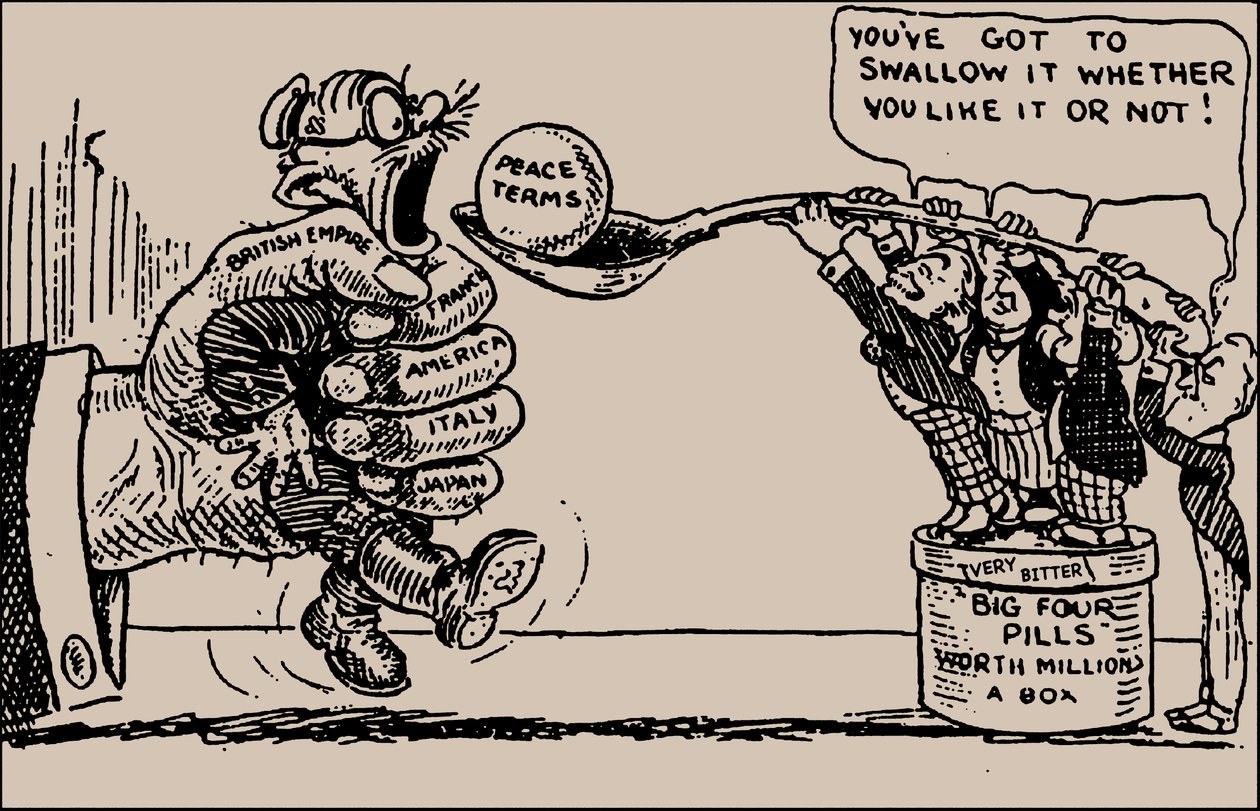 Rauhan ehdot. Sinun on nieltävä se, pidit siitä tai et, 1919. tekijältä Unbekannt