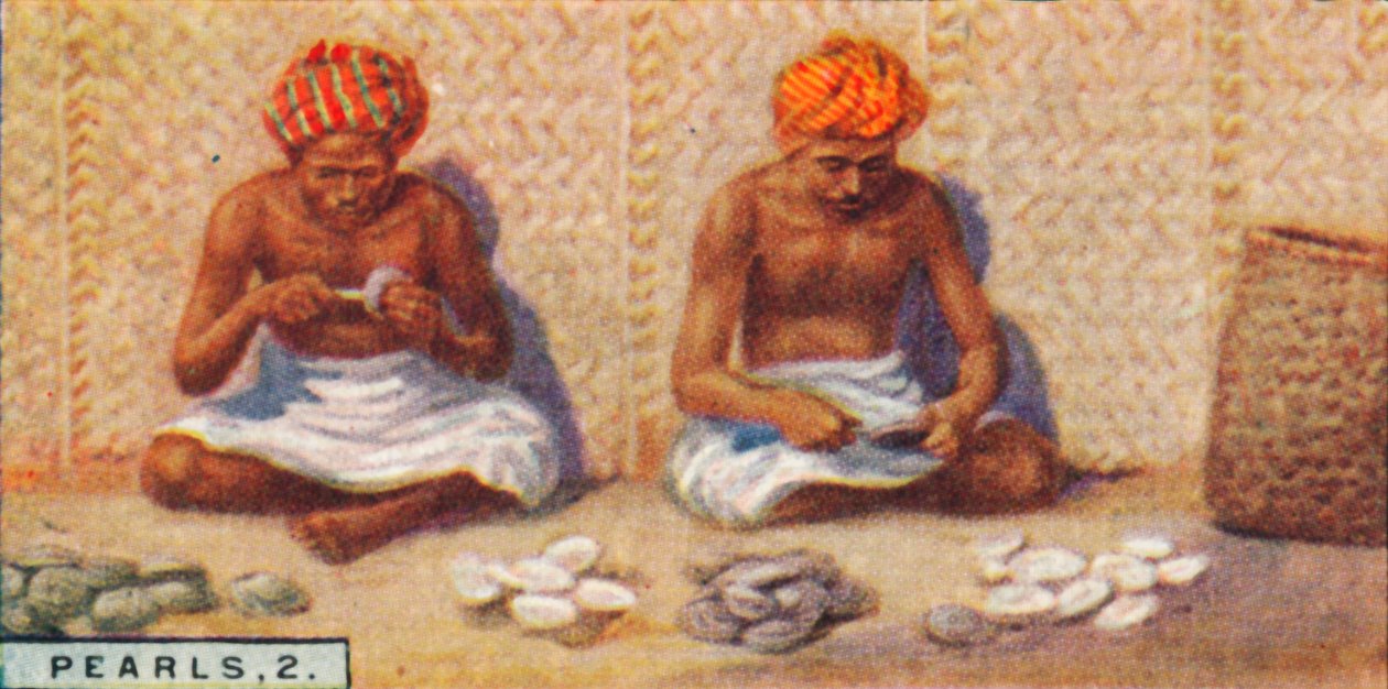 Pearls, 2. - Ostereiden avaaminen, Ceylon, 1928 tekijältä Unbekannt
