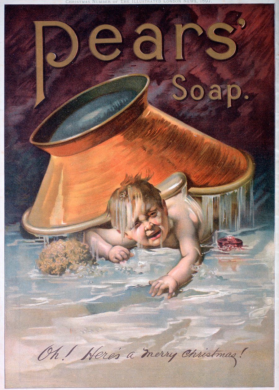 Päärynäsaippuamainos, 1897 tekijältä Unbekannt