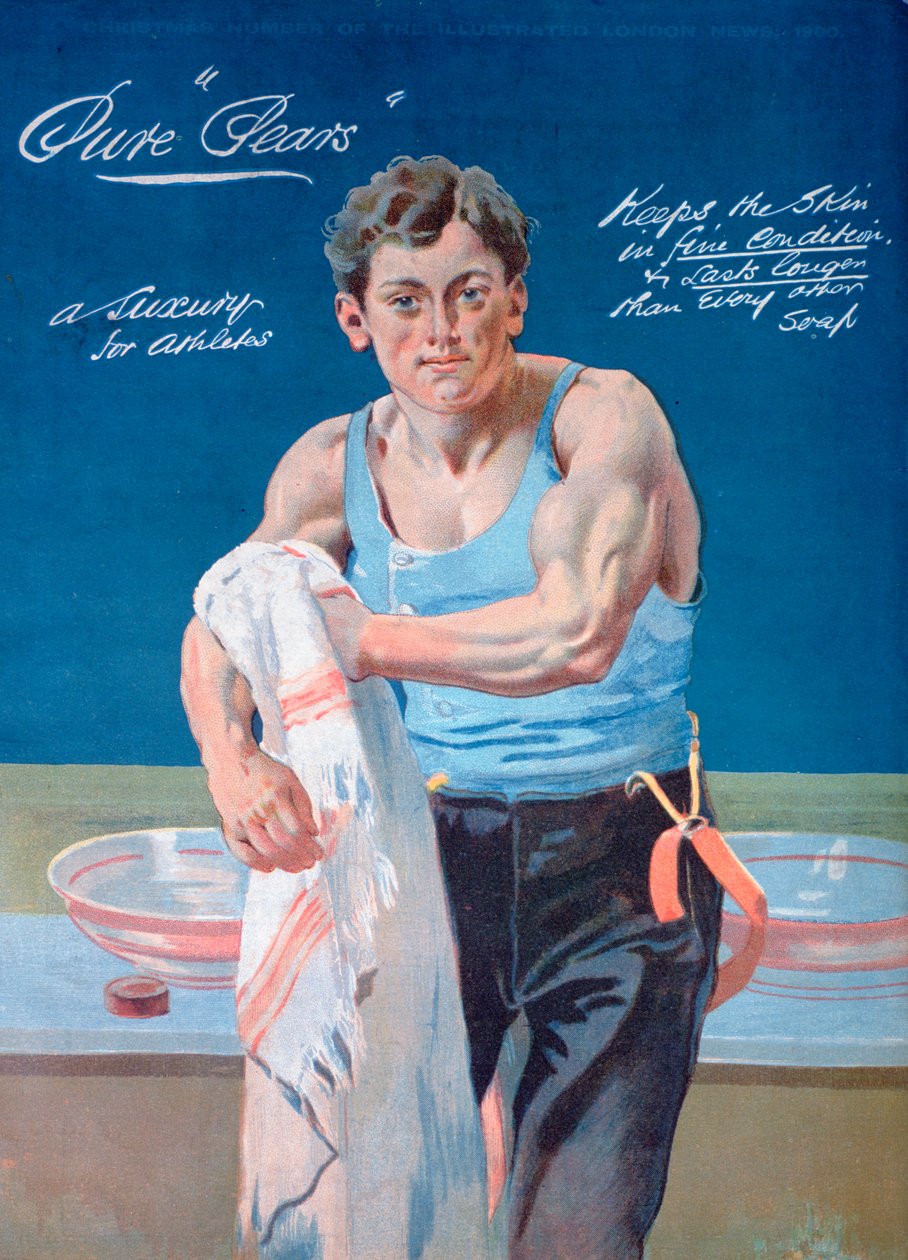 Päärynäsaippuamainos, 1900 tekijältä Unbekannt