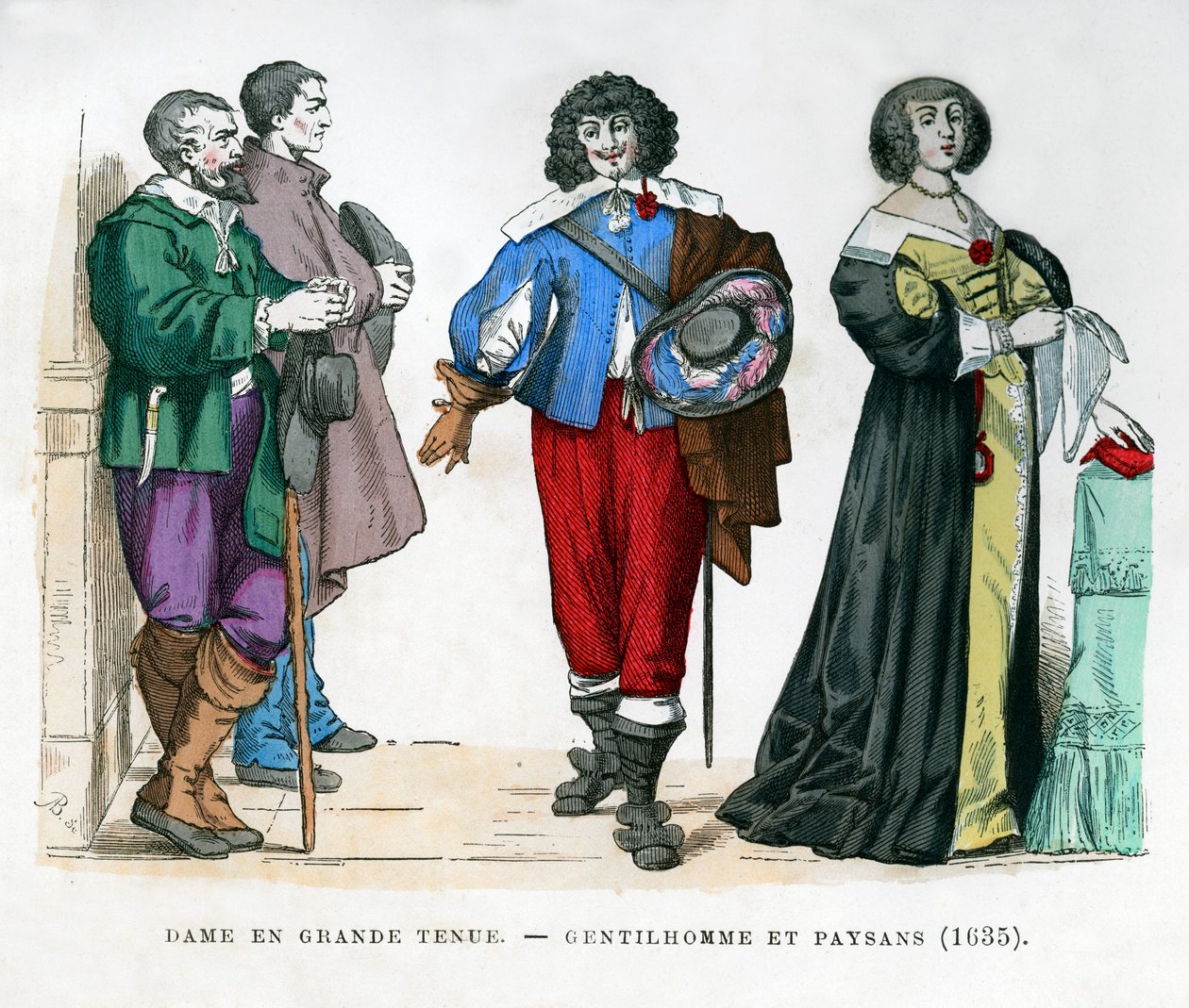 Talonpojat, herrasmies ja rouva, 1635 1882-1884 tekijältä Unbekannt