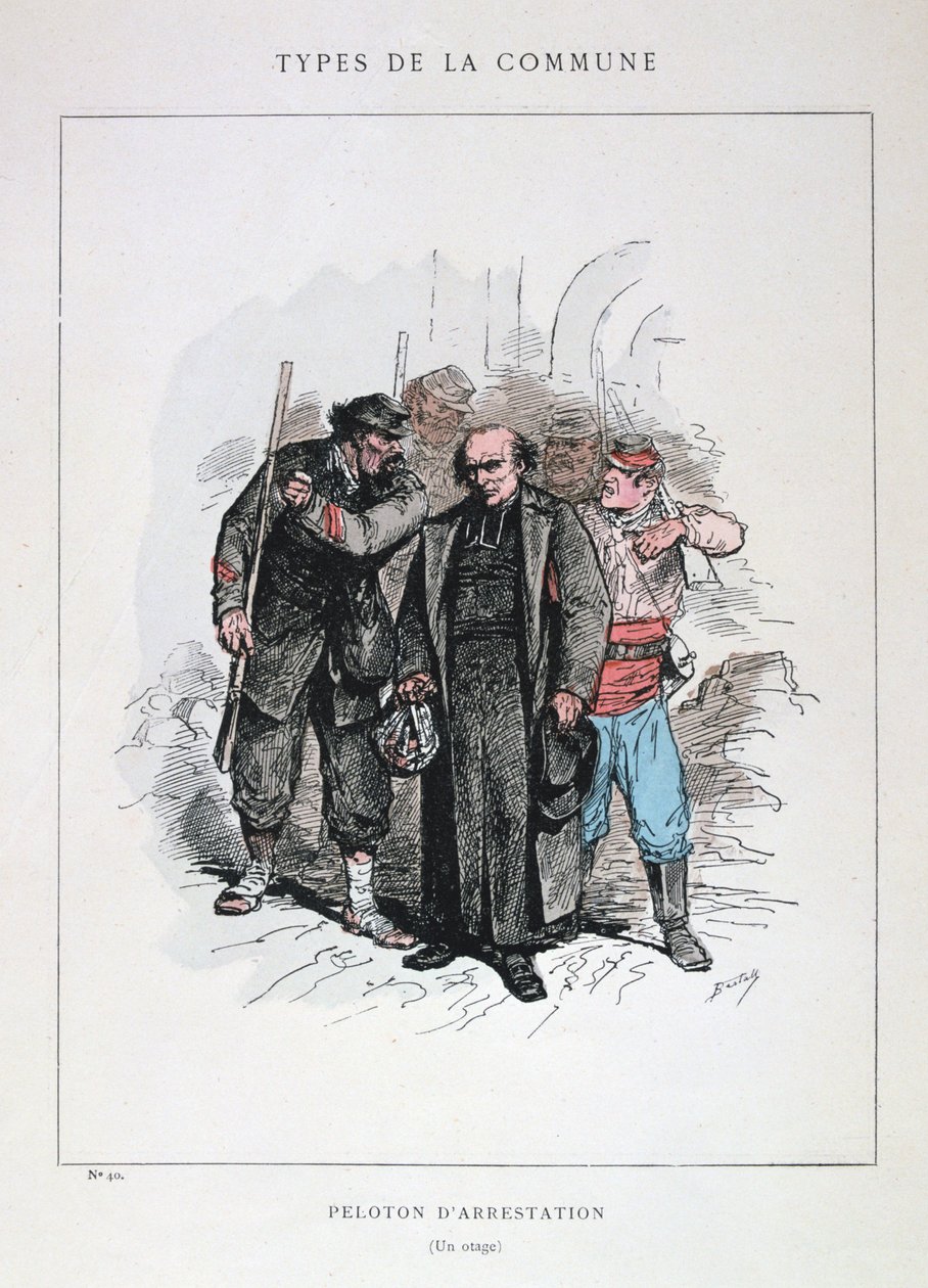 Pidätysryhmä, Pariisin kunta, 1871 tekijältä Unbekannt