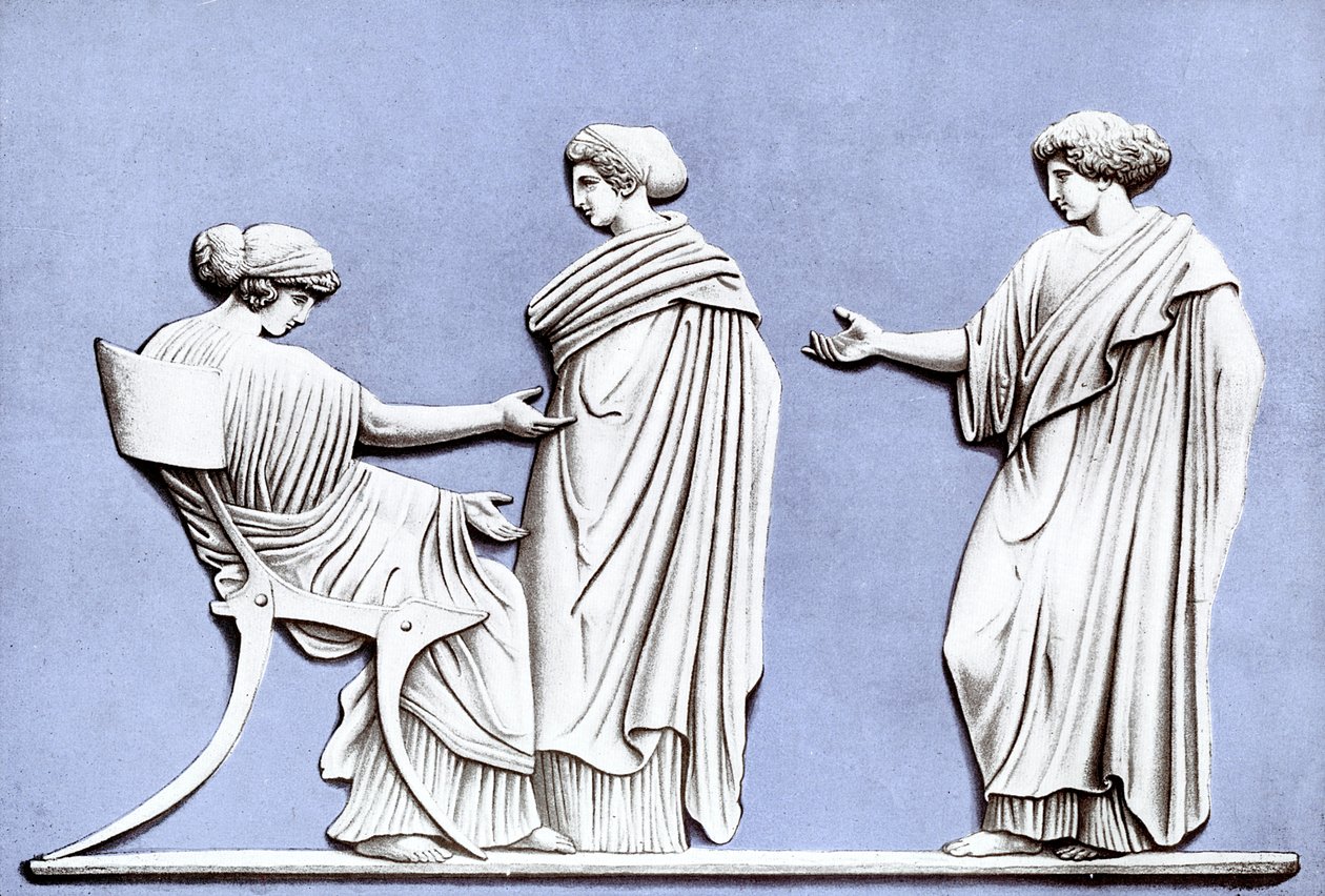 Penelope and Maidens, Wedgwood-laatta, 1700-luku, n. 1920 tekijältä Unbekannt