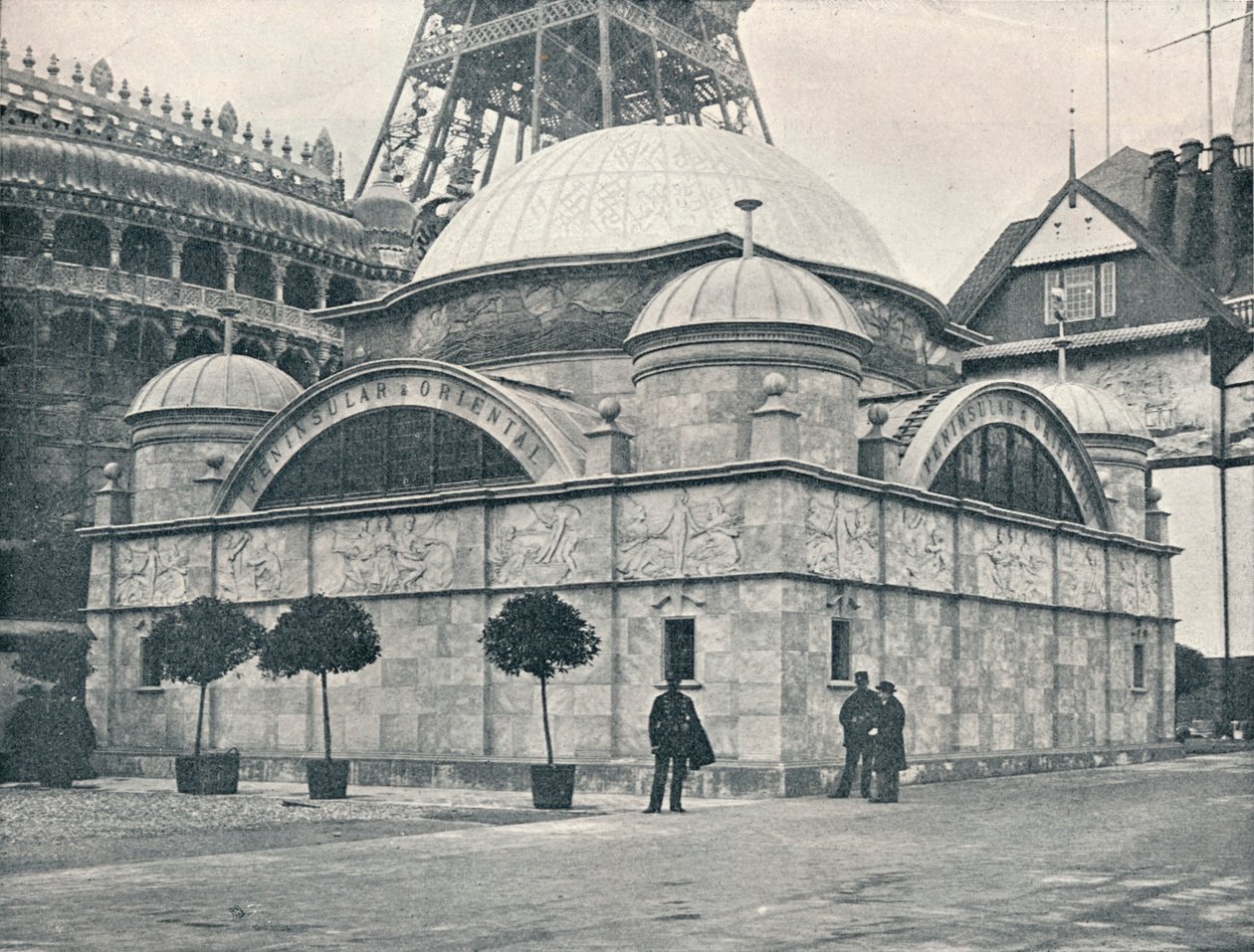 Peninsulaar and Oriental Pavilion River Front, c1900 tekijältä Unbekannt