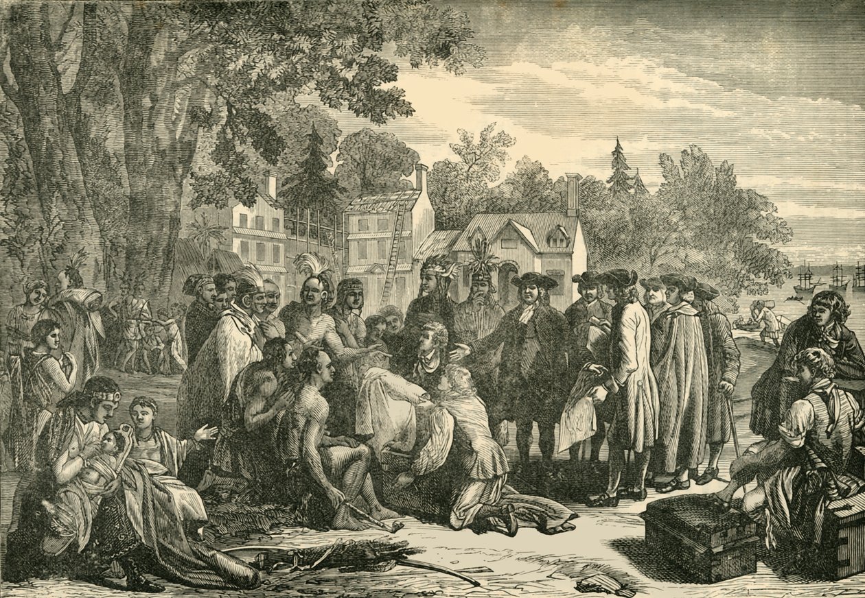 Pennin sopimus intiaanien kanssa, 1682, 1890. tekijältä Unbekannt