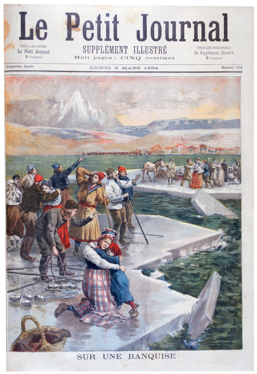 Jäälaumoille juuttuneet ihmiset, Suomi, 1894 tekijältä Unbekannt