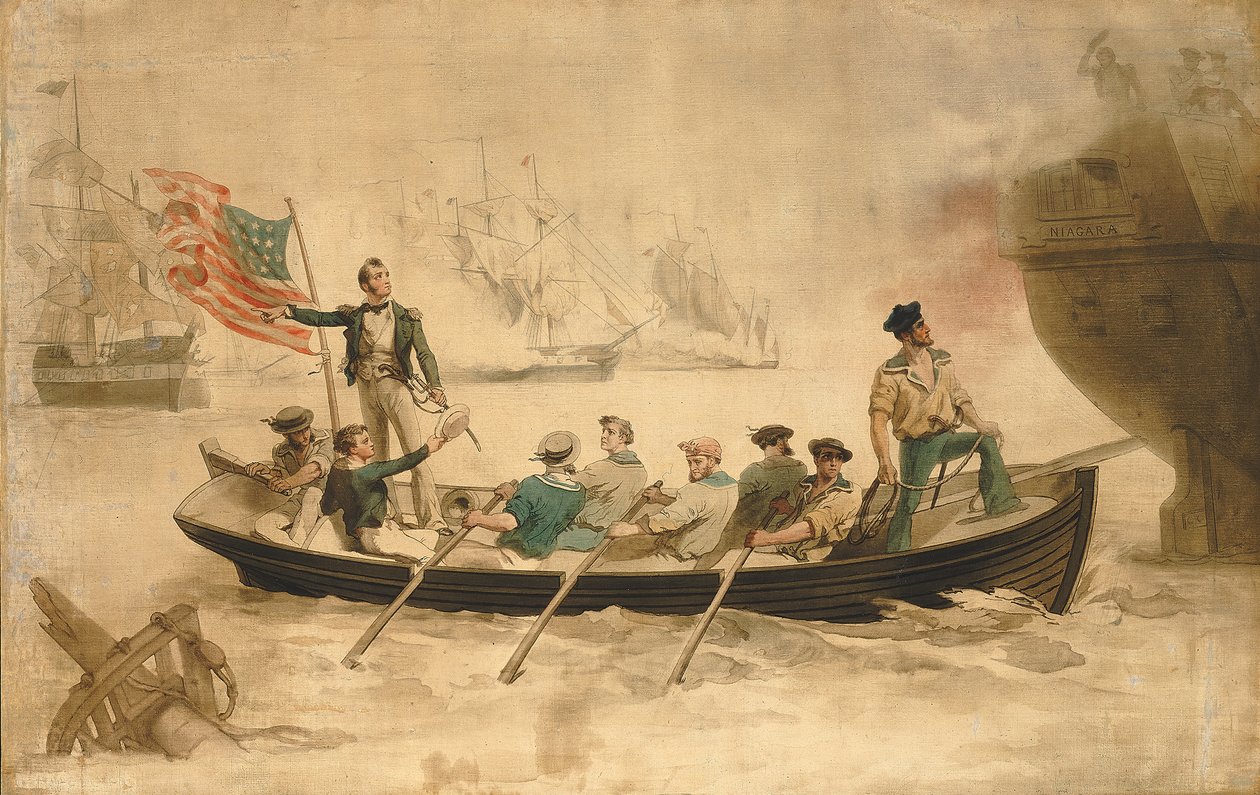 Perry siirtää lippunsa Niagaraan 1800-luvun lopulla. tekijältä Unbekannt