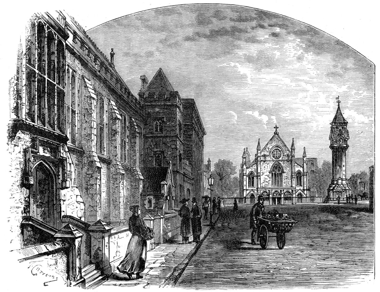 Pery Square, Limerick. c19-luvulla tekijältä Unbekannt
