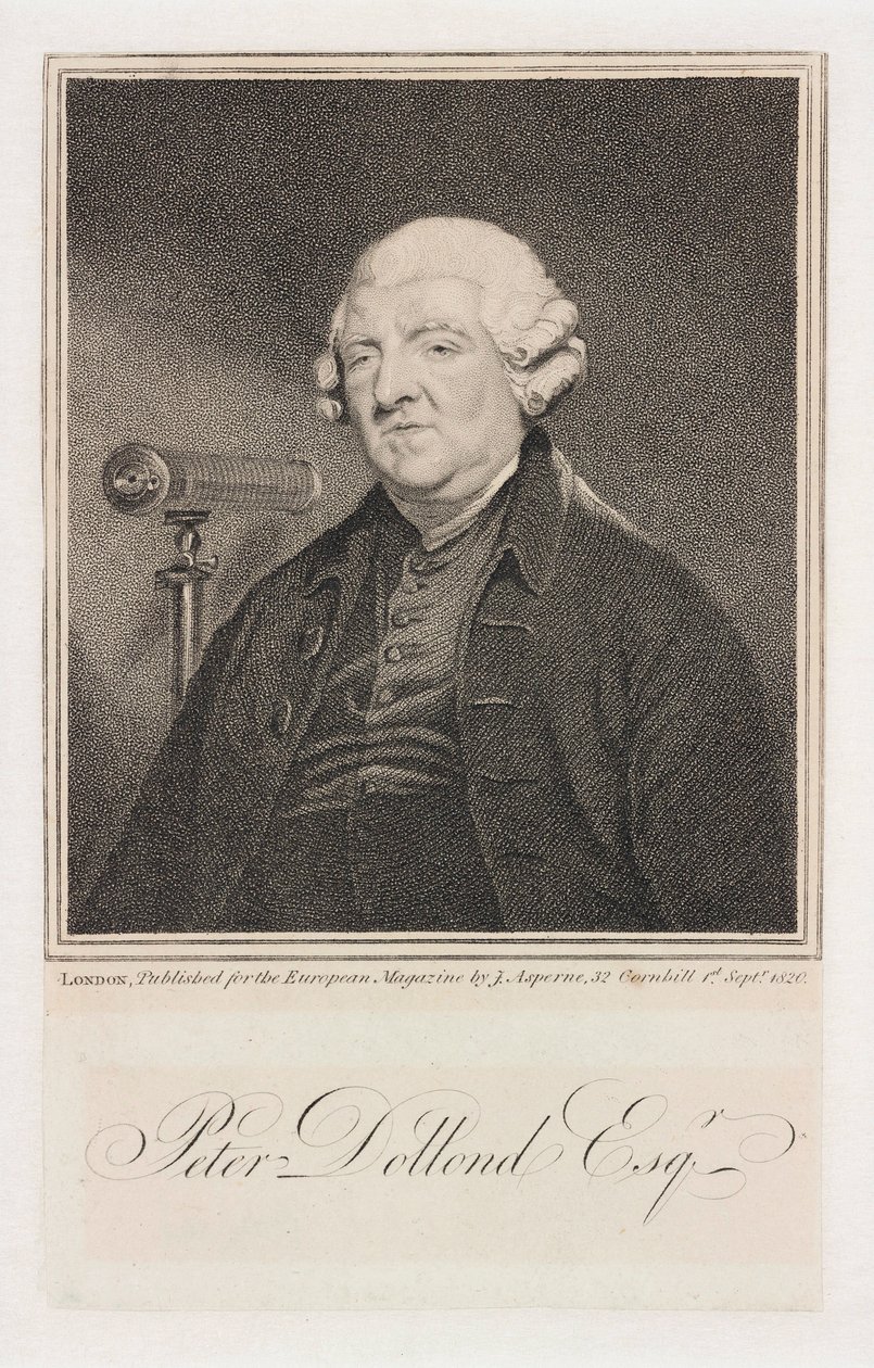 Peter Dollond, englantilainen optikko, n. 1800 tekijältä Unbekannt