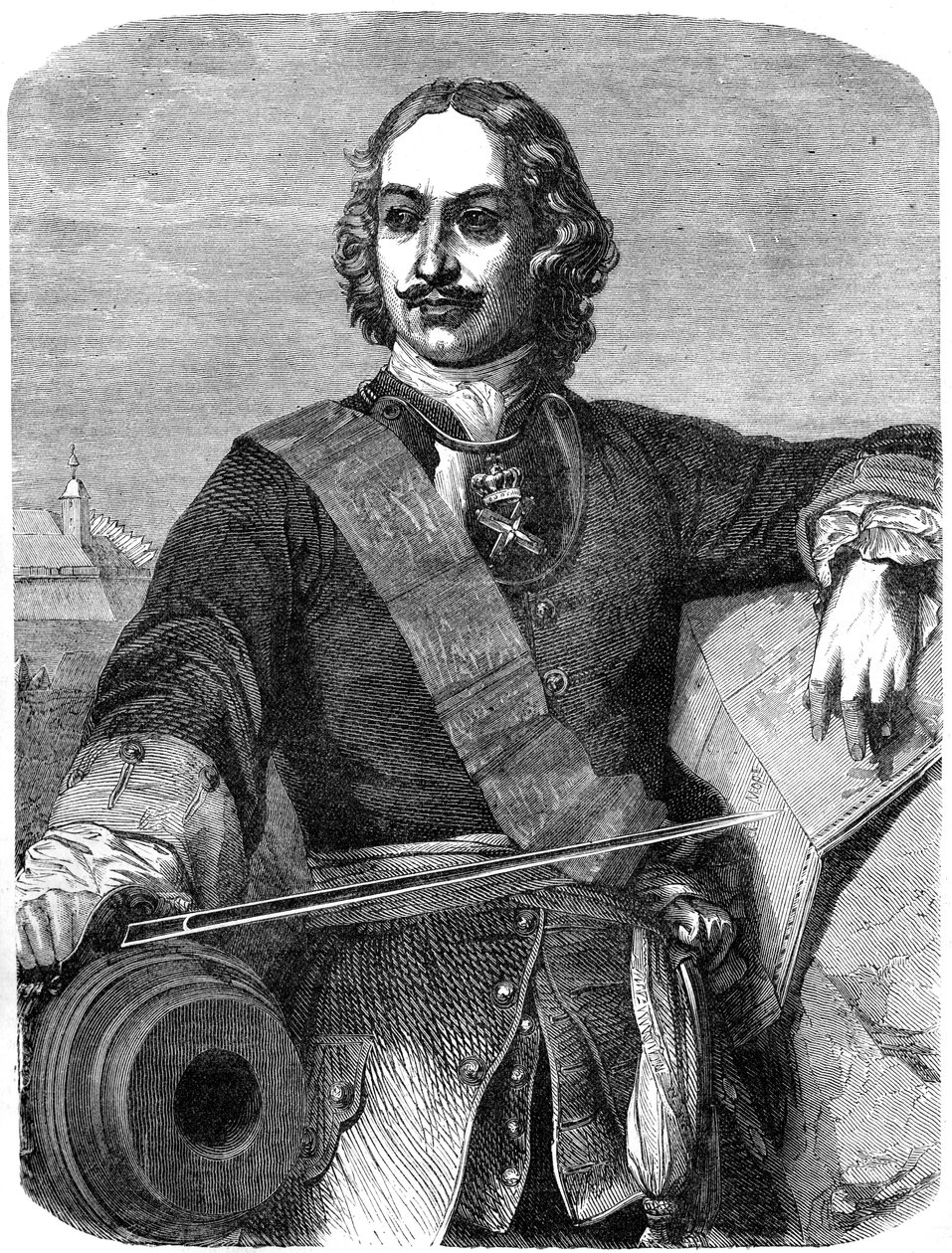 Pietari Suuri 1672-1725, 1800-luku tekijältä Unbekannt