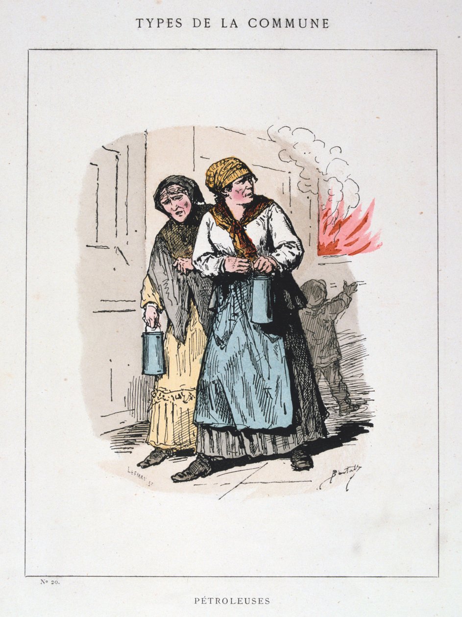 Petroleuses, Pariisin kommuuni, 1871. tekijältä Unbekannt