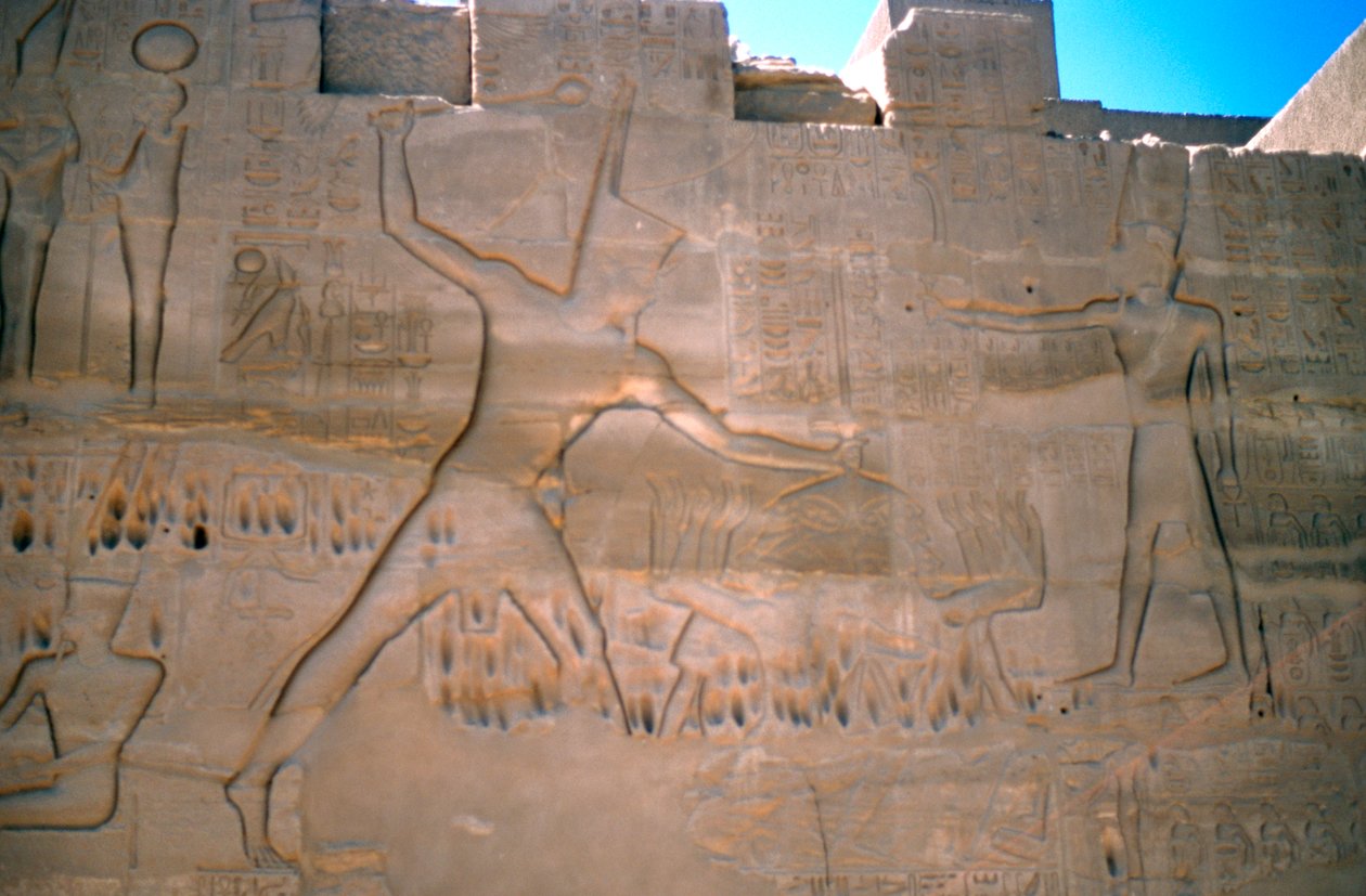 Farao Seti, Orjien vangitseminen, Luxor, Egypti tekijältä Unbekannt
