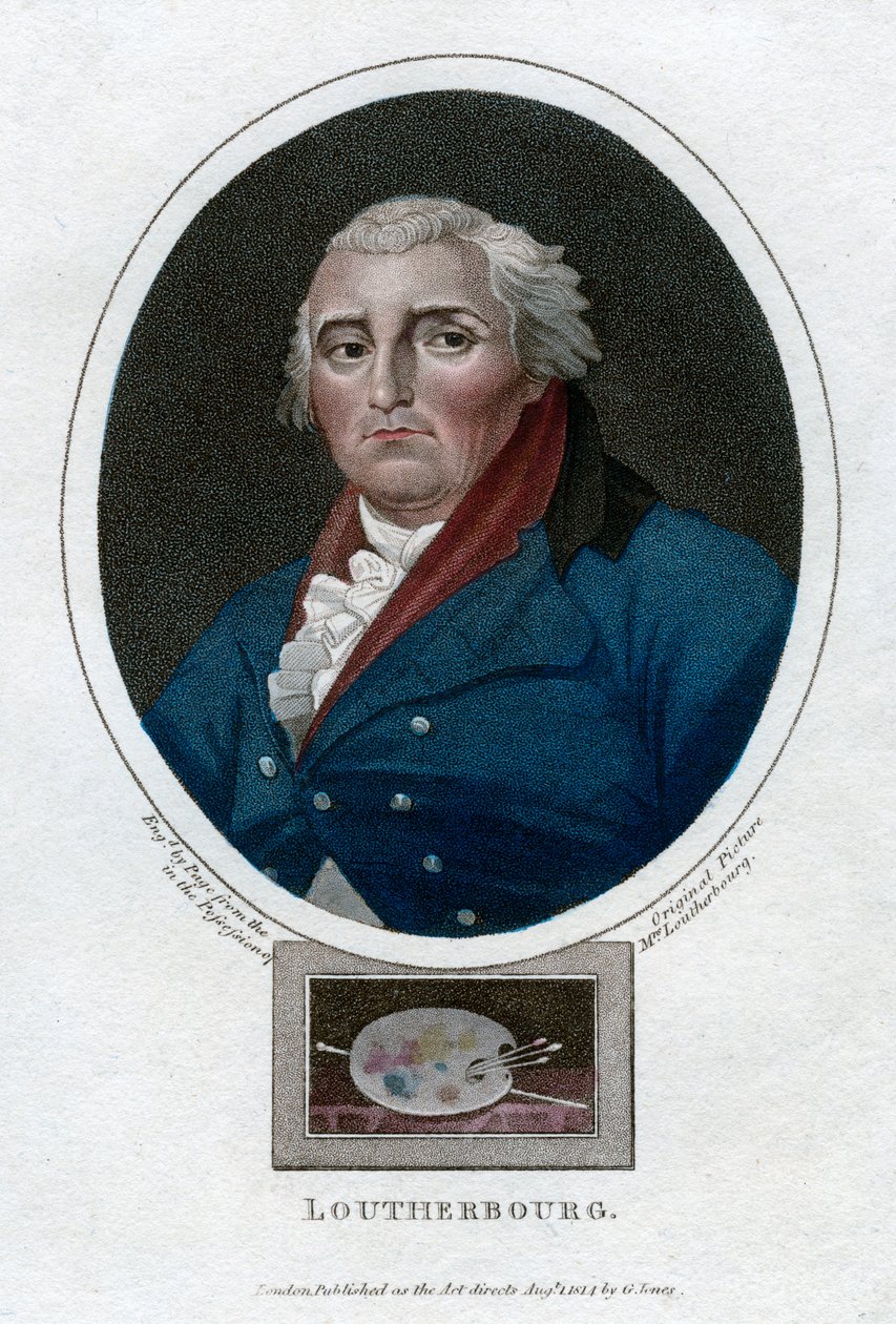 Philip James de Loutherbourg, ranskalainen taidemaalari, 1814 tekijältä Unbekannt