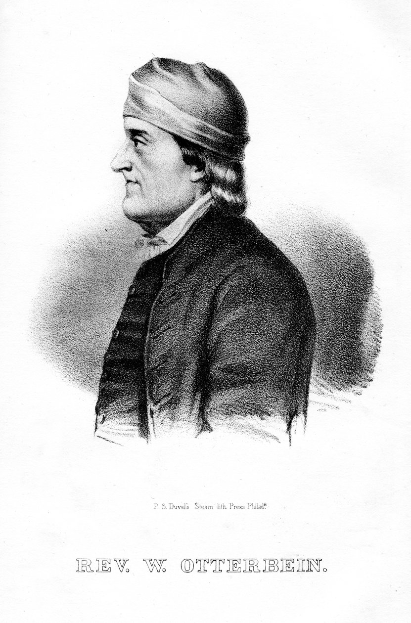 Philip William Otterbein, saksalais-amerikkalainen pappi, 1854 tekijältä Unbekannt