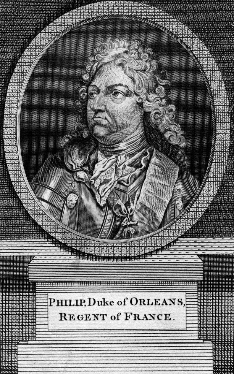 Philippe II, Orléansin herttua ja Ranskan valtionhoitaja tekijältä Unbekannt
