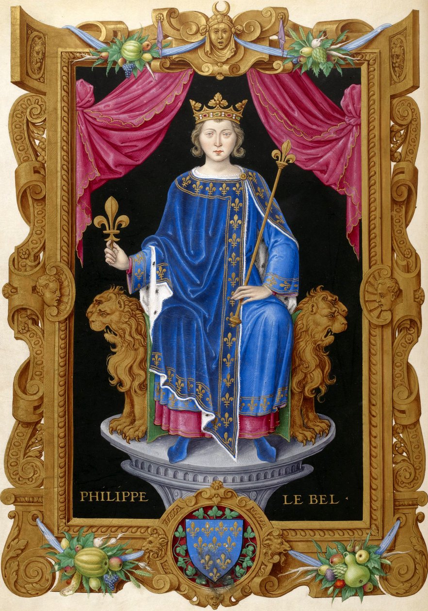 Philippe IV le Bel Recueil des rois de Francesta, kirjoittanut Jean Du Tillet (1500-luku). tekijältä Unbekannt