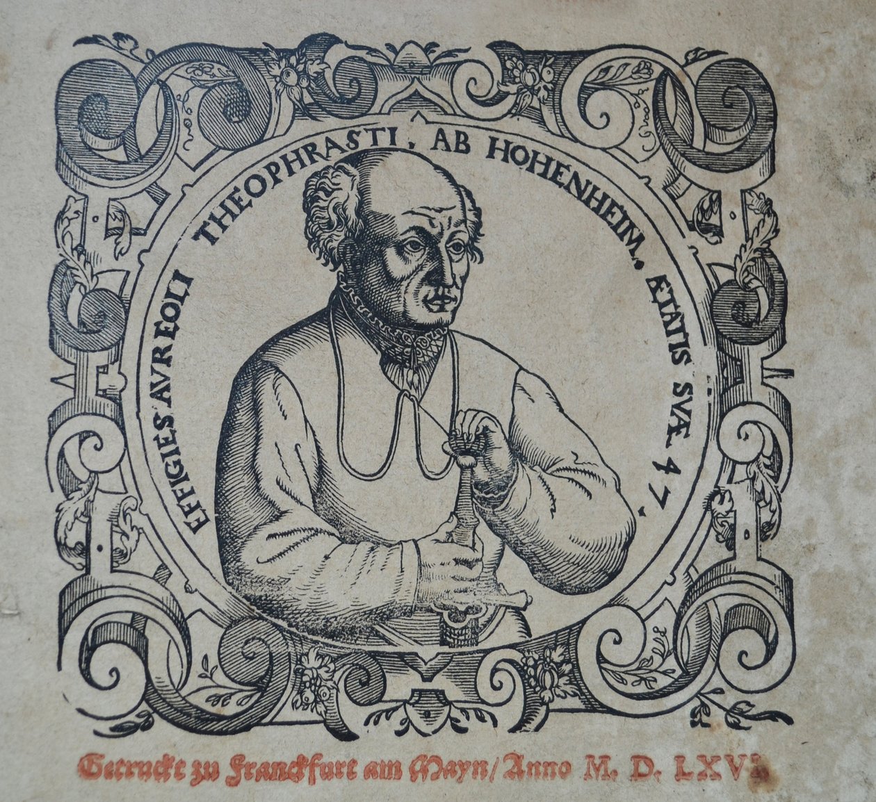 Philippus Theophrastus Aureolus Bombastus von Hohenheim Paracelsus, 1566. tekijältä Unbekannt