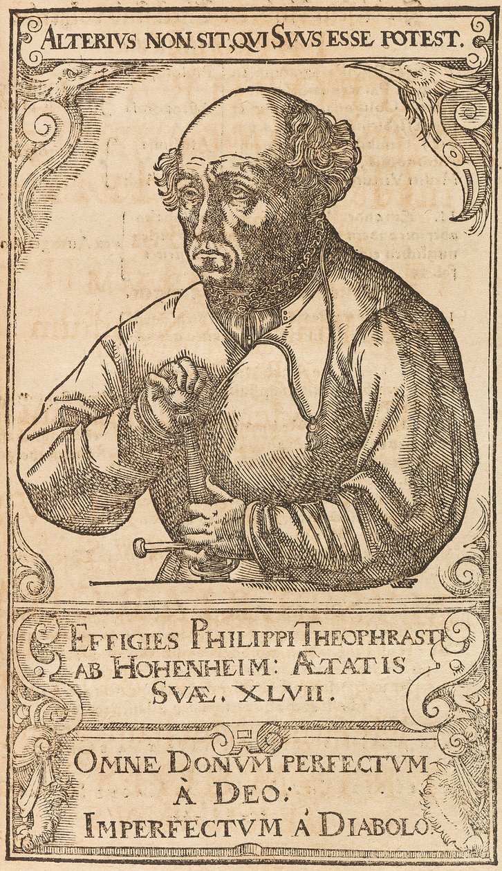 Philippus Theophrastus Aureolus Bombastus von Hohenheim Paracelsus, 1589. tekijältä Unbekannt