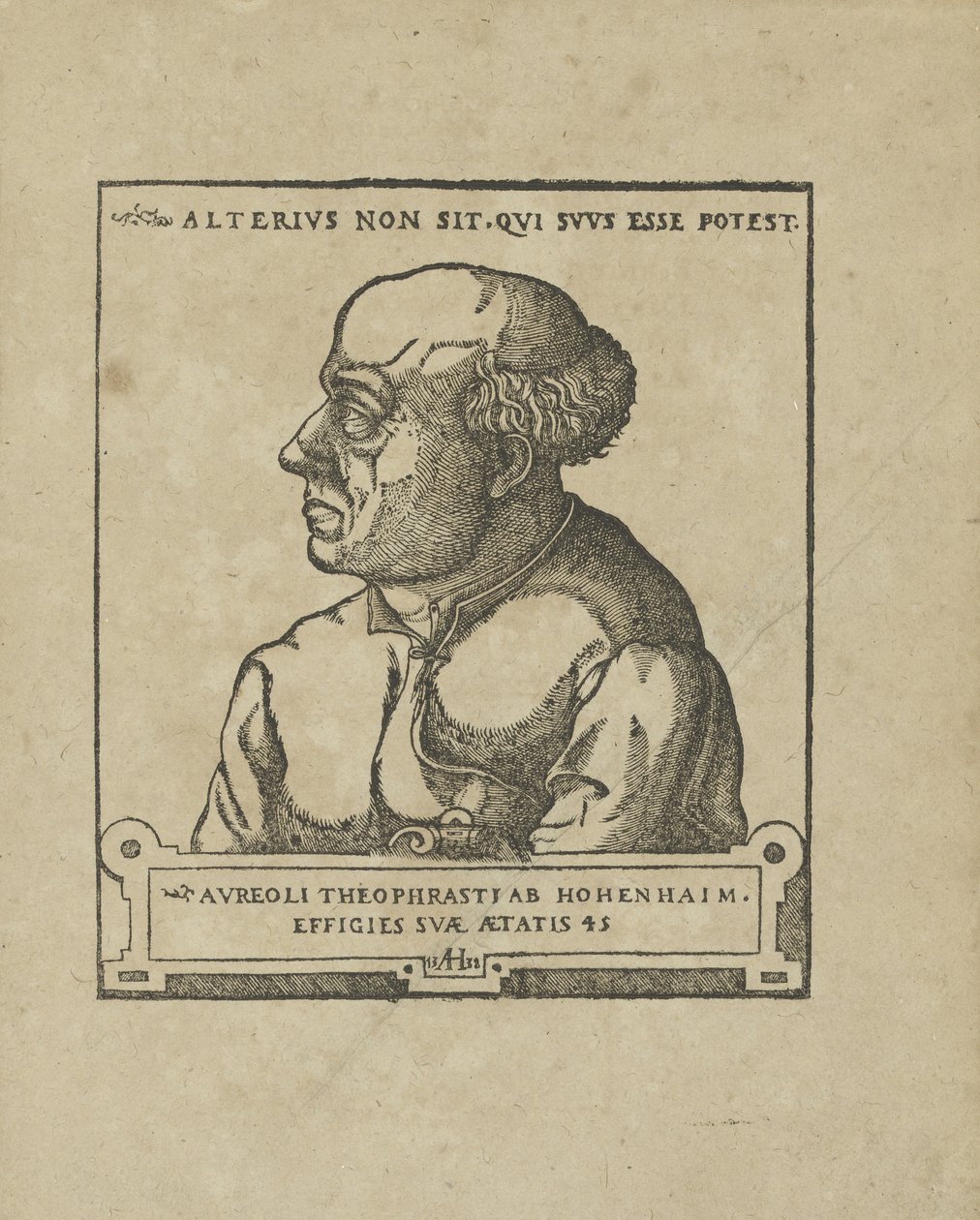 Philippus Theophrastus Aureolus Bombastus von Hohenheim Paracelsus, noin 1538. tekijältä Unbekannt