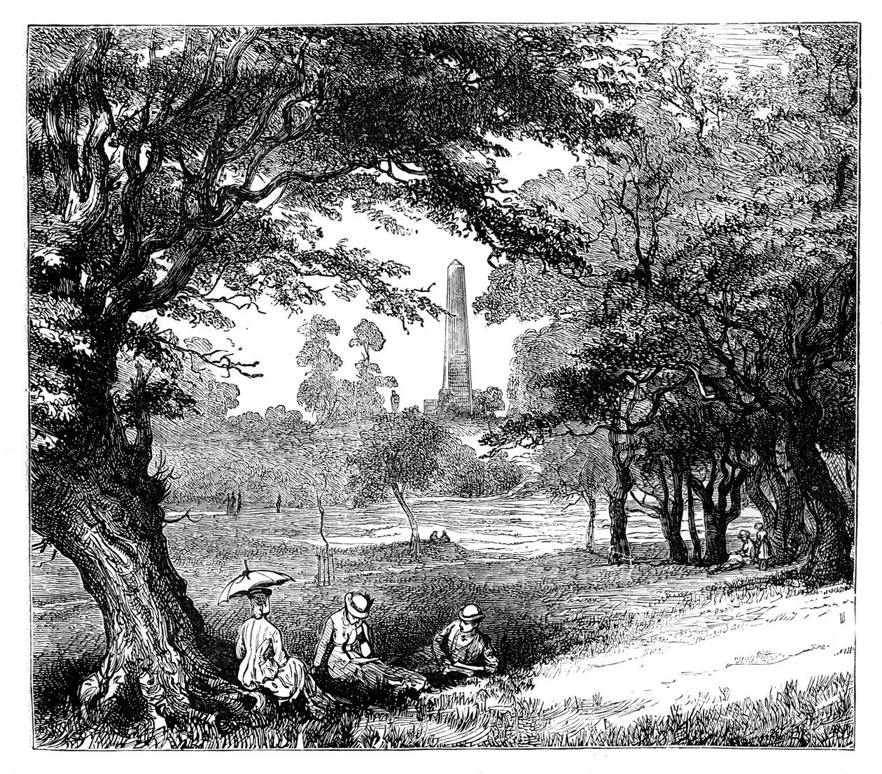 Phoenix Park, Dublin, 1888 tekijältä Unbekannt
