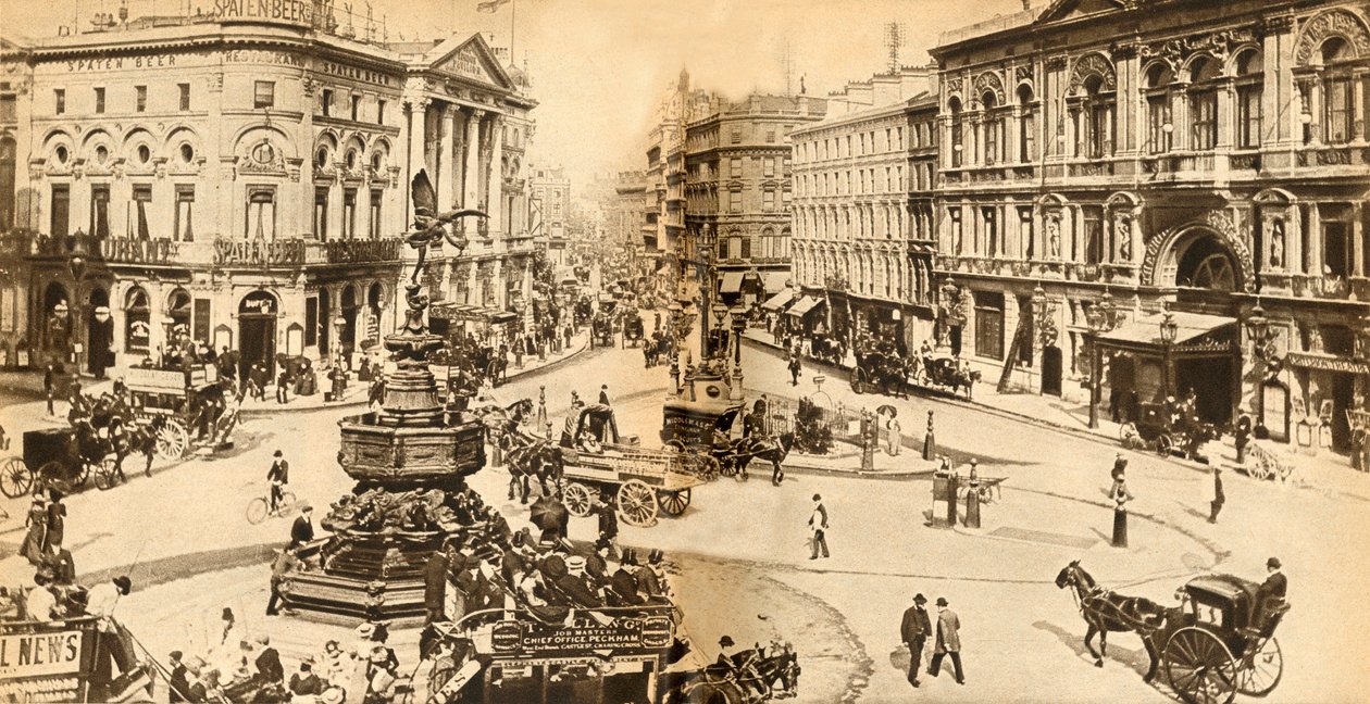 Piccadilly Circus - Universumin keskus: Maailman keskus, 1900, 1933. tekijältä Unbekannt