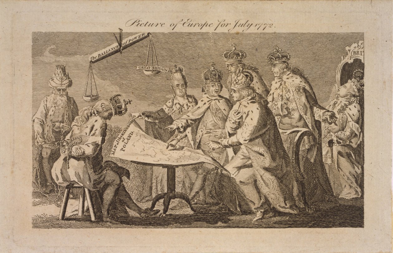 Kuva Euroopasta heinäkuulta 1772, 1772 tekijältä Unbekannt