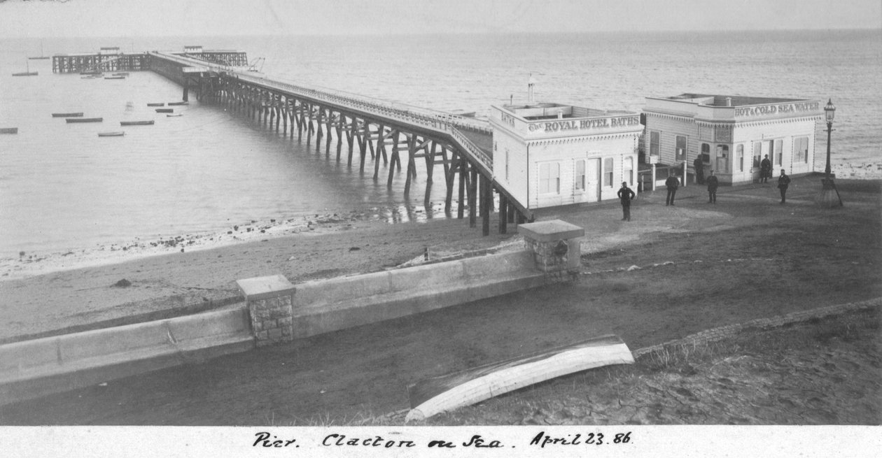 Pier Clacton on Sea, 23. huhtikuuta 1886 tekijältä Unbekannt