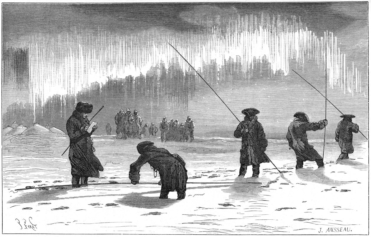 Pierre-Louis Moreau de Maupertuis, ranskalainen tähtitieteilijä ja matemaatikko, Suomessa, 1736, 1874 tekijältä Unbekannt