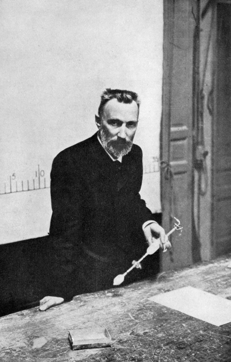 Pierre Curie, ranskalainen kemisti, kun fysiikan professori Sorbonnessa, 1906 tekijältä Unbekannt