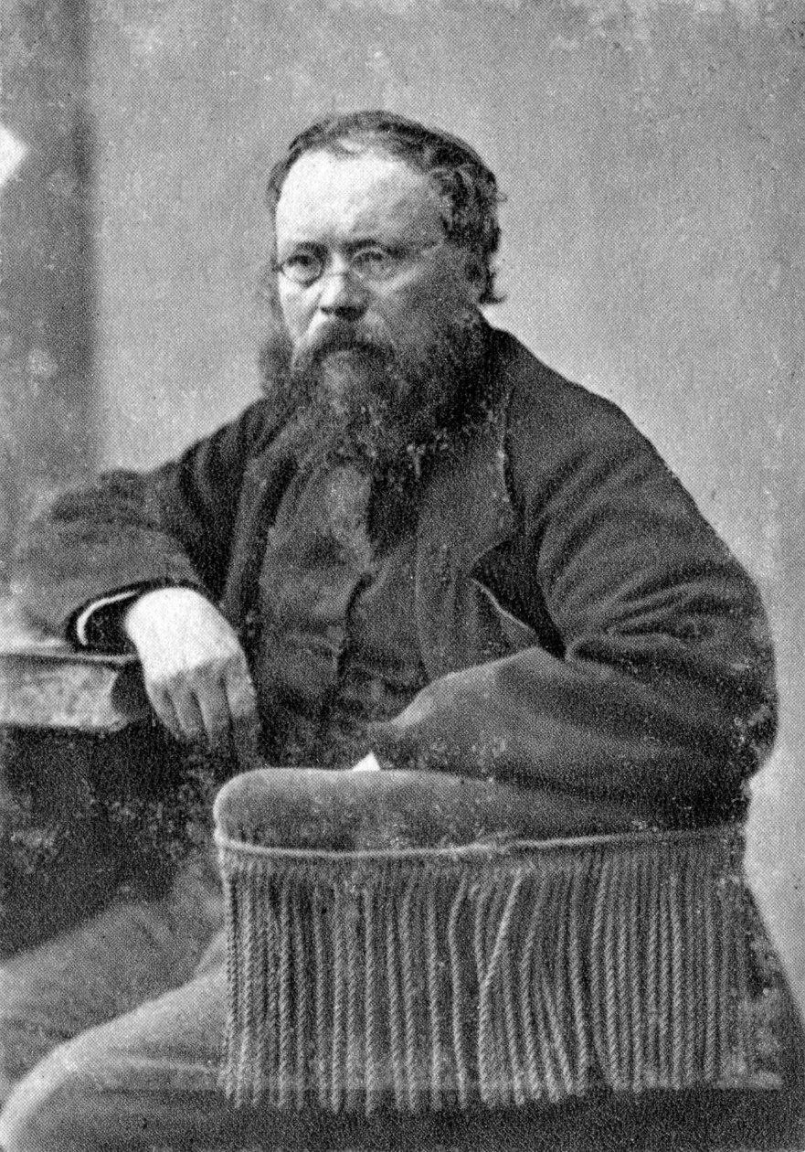 Pierre Joseph Proudhon, ranskalainen mululistinen poliittinen filosofi, c1845-1868 tekijältä Unbekannt