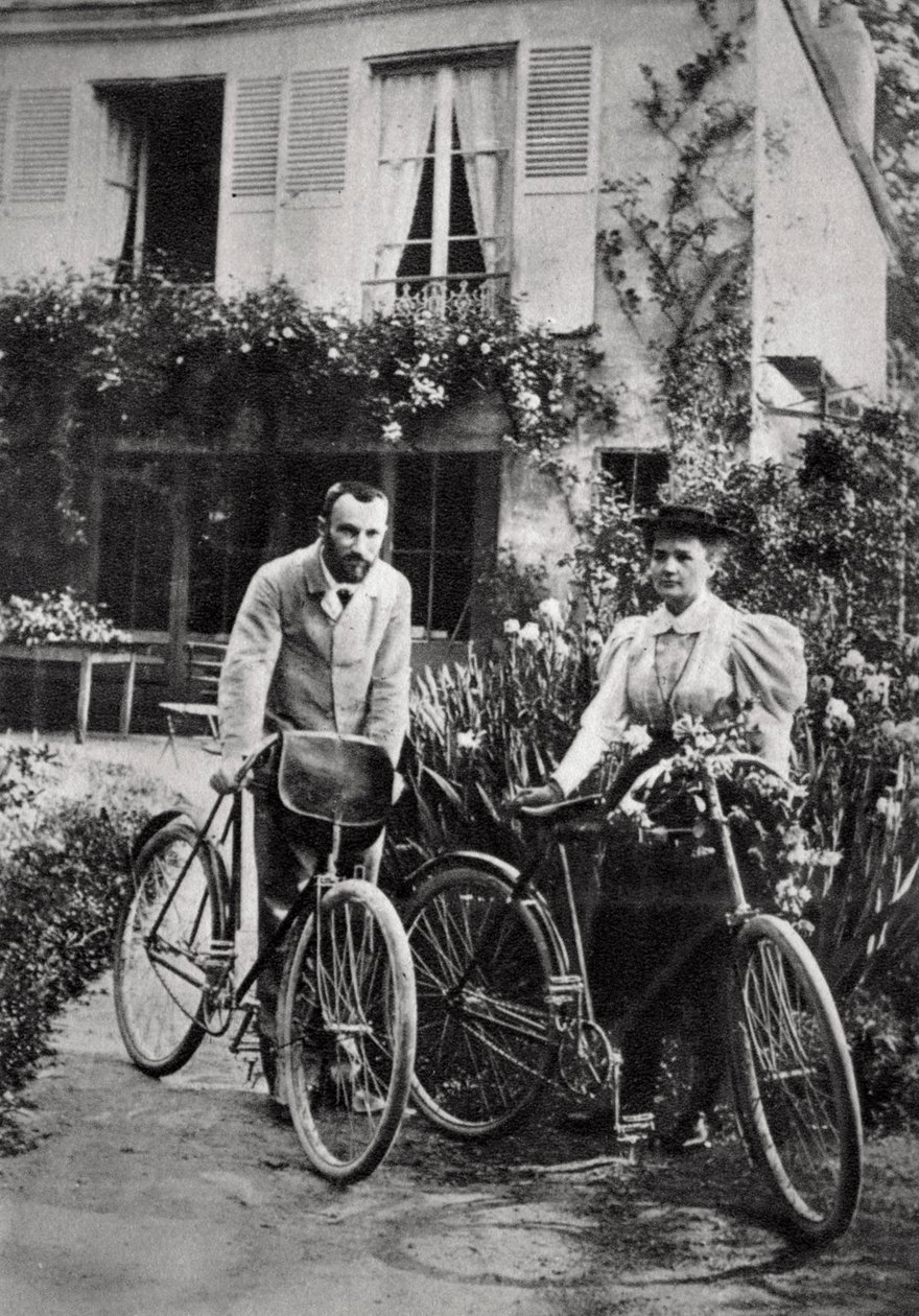 Pierre ja Marie Curie, ranskalaiset fyysikot, 1906 tekijältä Unbekannt
