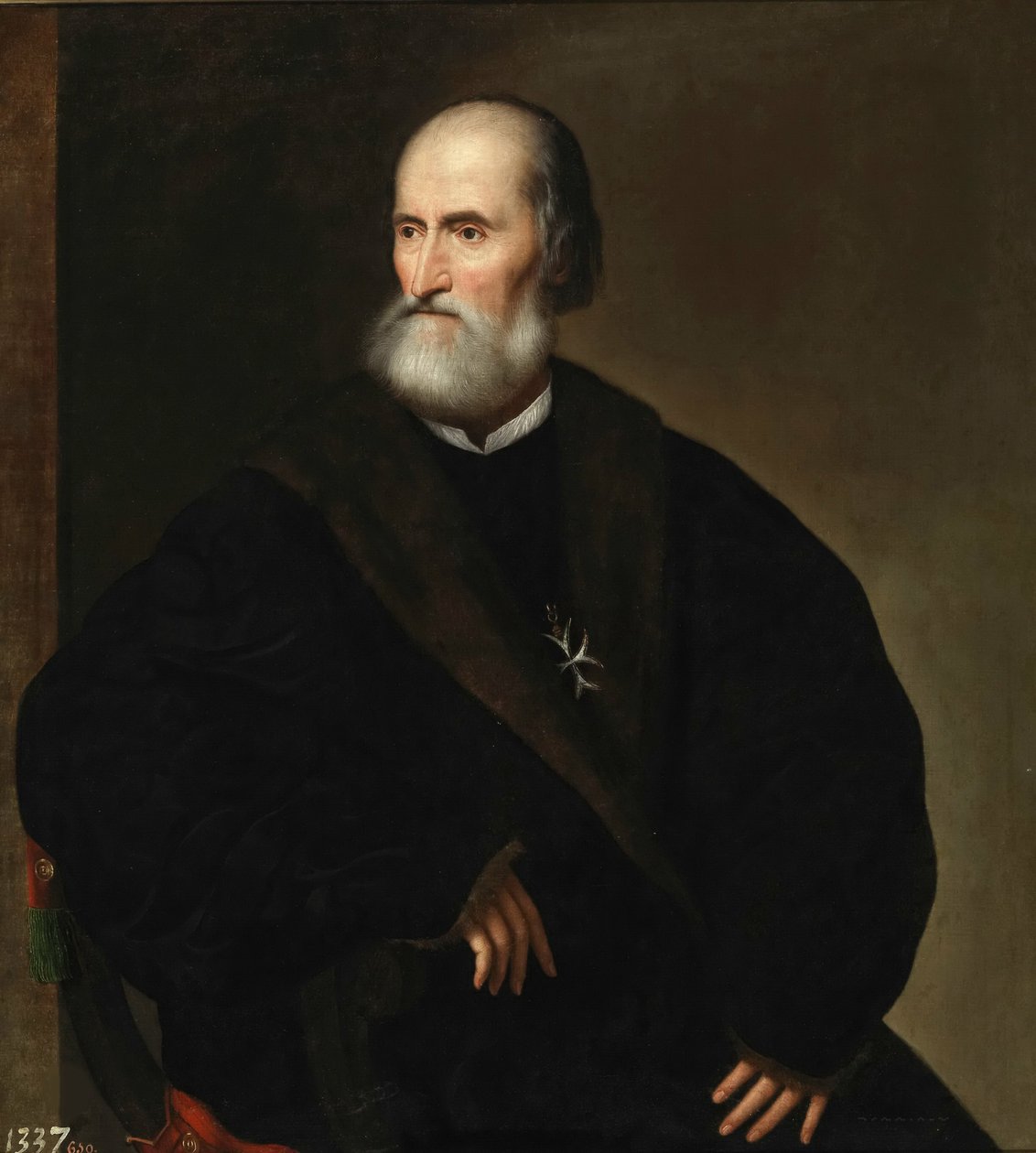 Pietro Bembo Knights Hospitallerin edeltäjänä, noin 1537. tekijältä Unbekannt