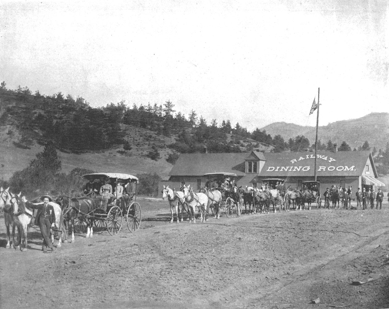 Pikes Peak Toll Road, Colorado, USA, c1900. tekijältä Unbekannt