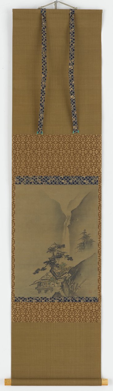 Männyt ja vesiputous, Edo-kausi, 1615-1868. tekijältä Unbekannt