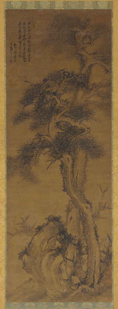 Pines, Rock ja Bamboo, 17th century. tekijältä Unbekannt