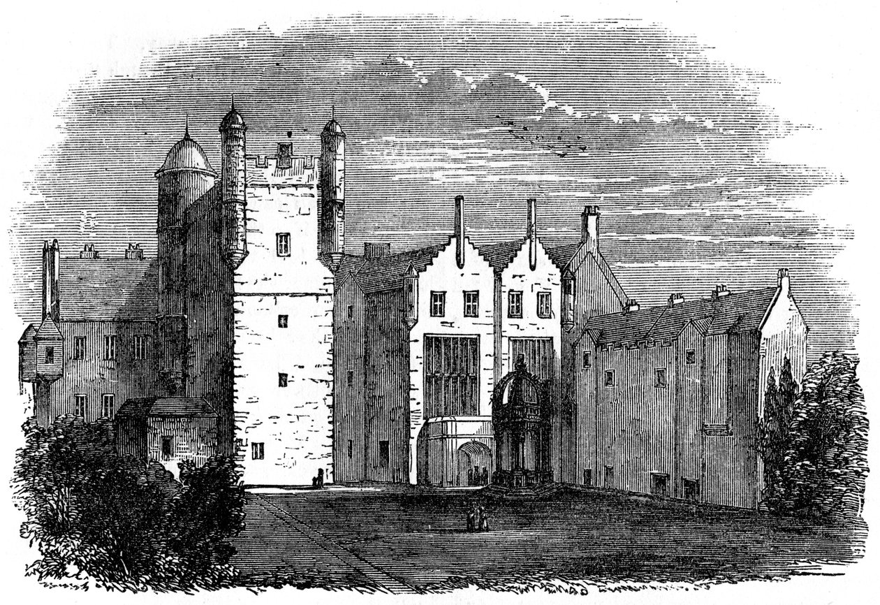 Pinkie House, Musselburgh, East Lothian, Skotlanti, 1700-luku 1800-luku tekijältä Unbekannt