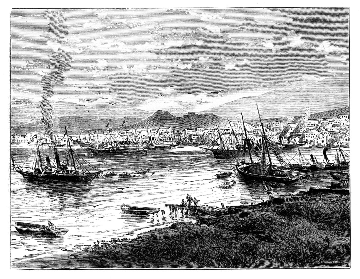 Pireus, Ateena, Kreikka, c1888 tekijältä Unbekannt