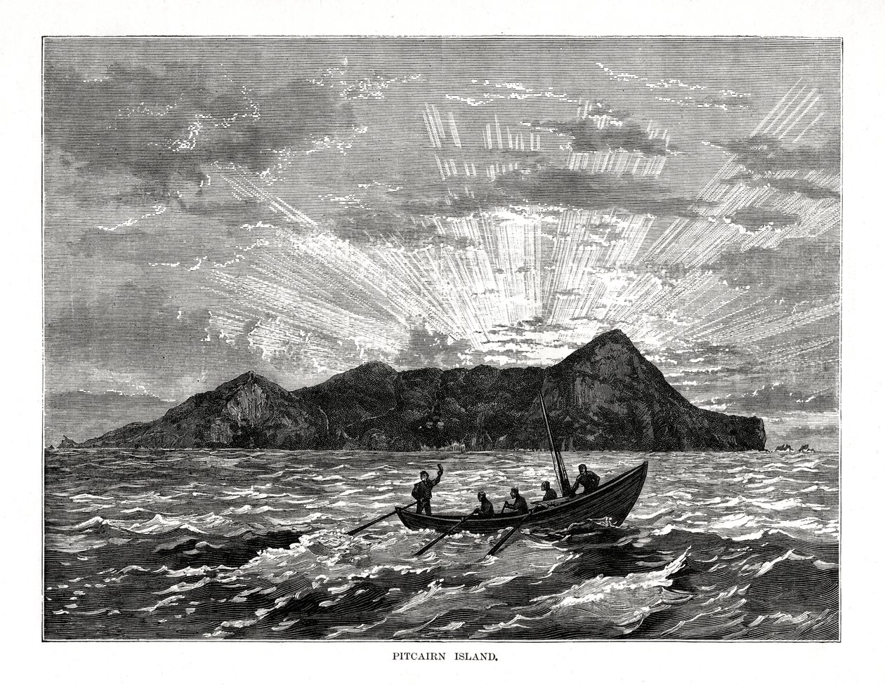 Pitcairn Island, Tyynimeri, 1877 tekijältä Unbekannt