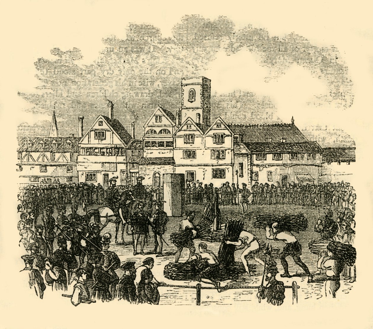 Teloituspaikka Old Smithfieldissä, n. 1872. tekijältä Unbekannt