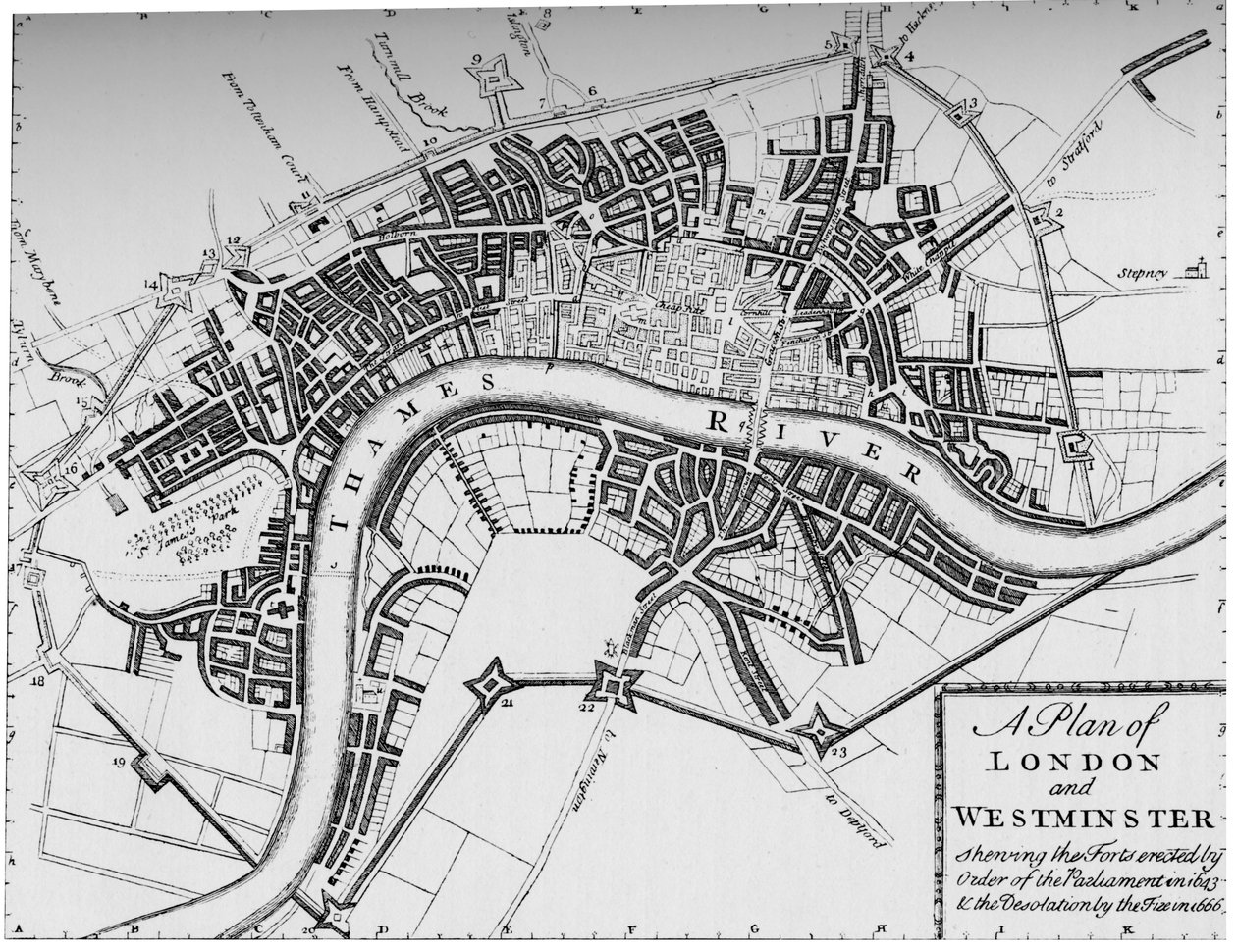 Lontoon ja Westminsterin suunnitelma, 1749 1903 tekijältä Unbekannt