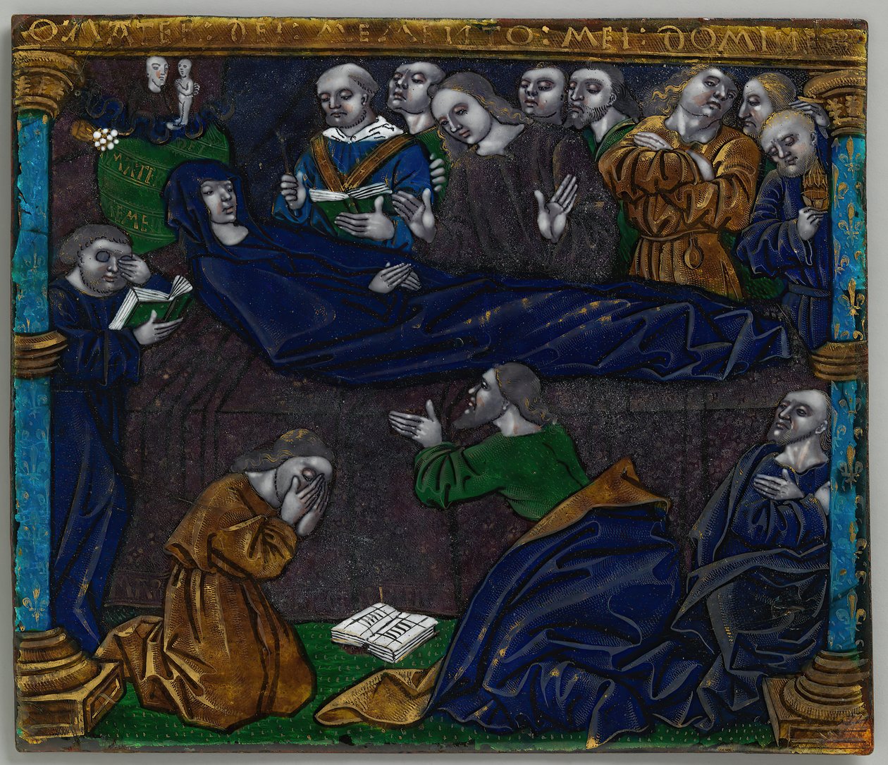 Placa amb la mort de la Verge, francesa, principis del segle XVI. finlandès tekijältä Unbekannt