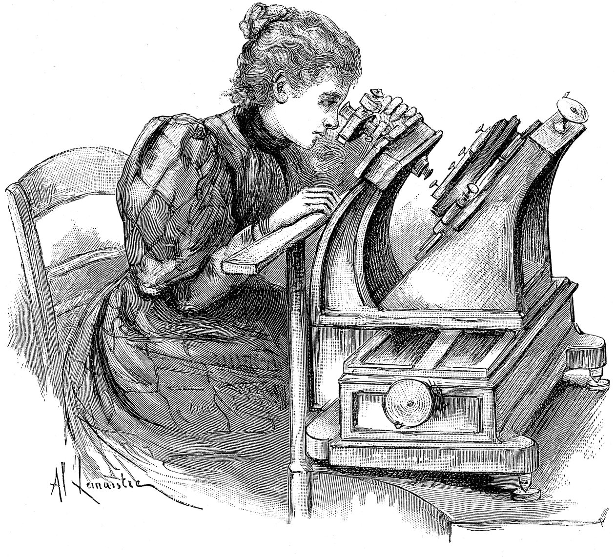 Levymittausmikroskooppi, 1895 tekijältä Unbekannt