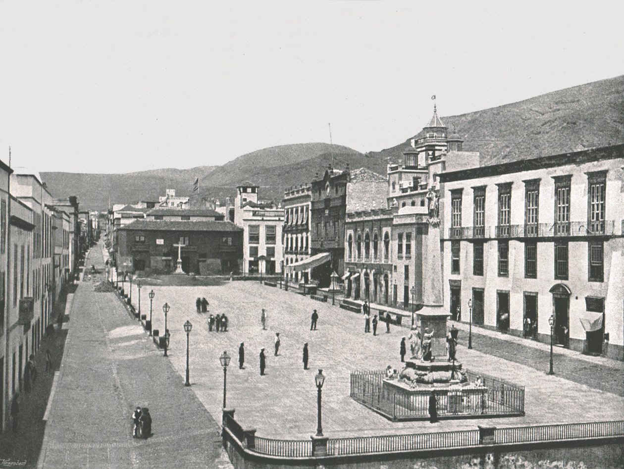Plaza de la Candelaria, Santa Cruz de Tenerife, Kanariansaaret, Espanja, 1895. tekijältä Unbekannt