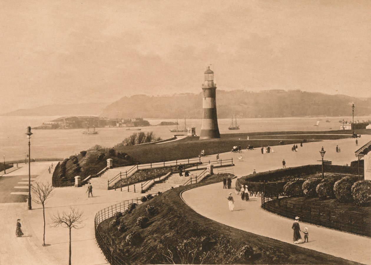 Plymouth Hoe ja Sound and Mouth of the Tamar, 1902 tekijältä Unbekannt