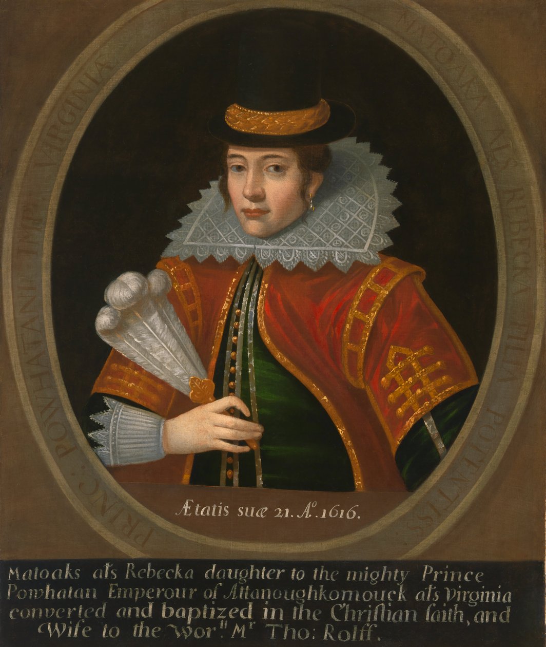 Pocahontas, vuoden 1616 jälkeen. tekijältä Unbekannt