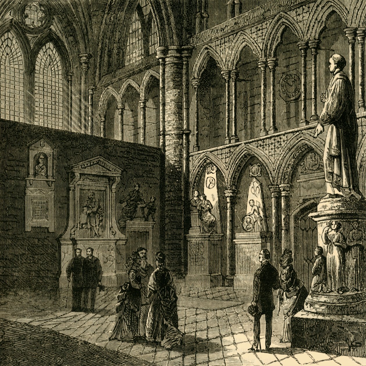 Poets Corner, Westminster Abbey, 1881. tekijältä Unbekannt