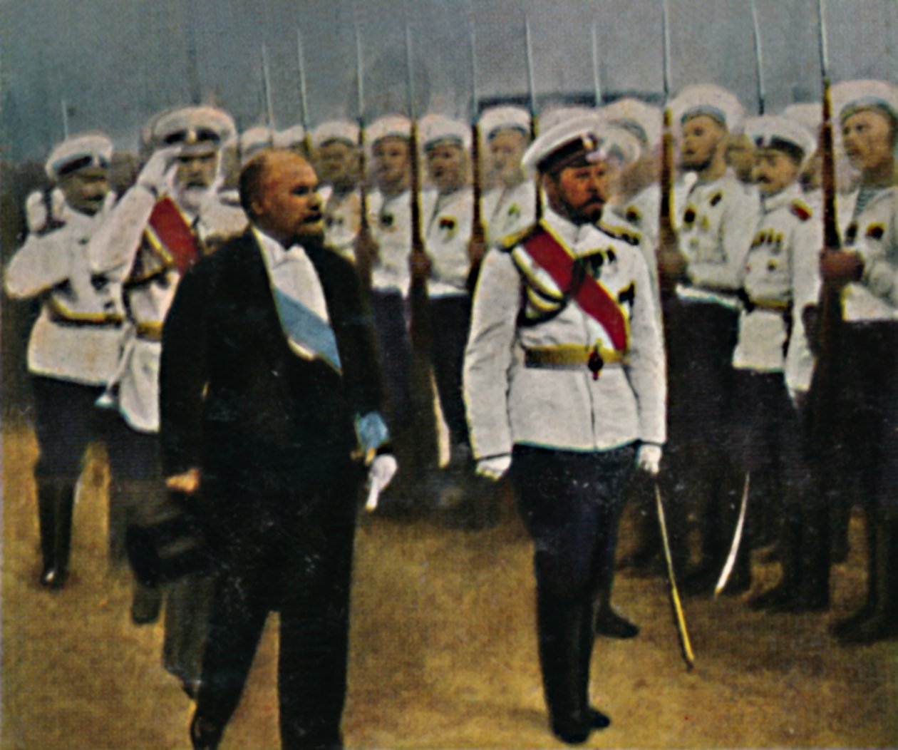 Poincaré syntyi 1860 ja tsaari Nikolai II 1868-1918, 1934. tekijältä Unbekannt