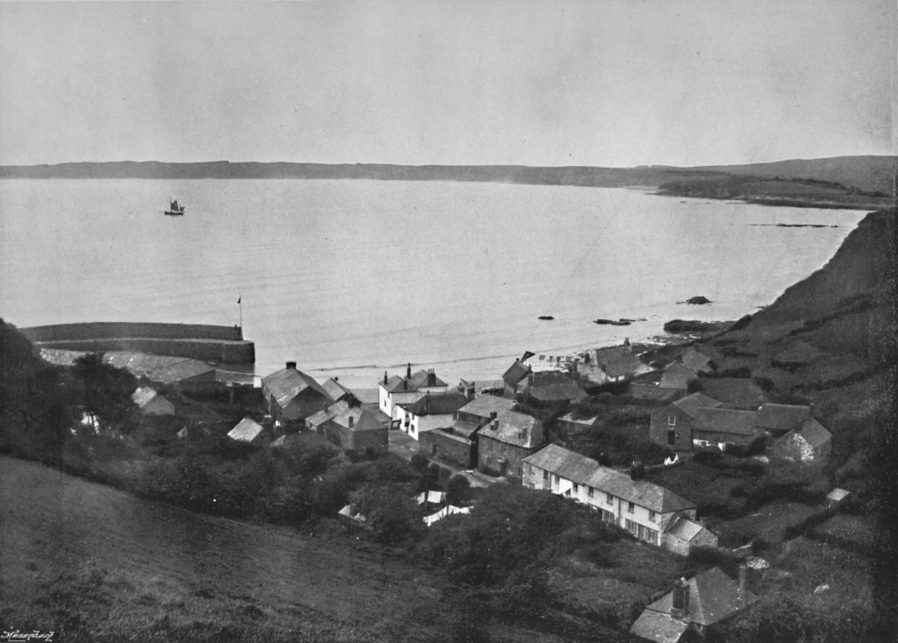 Polkerris - Kaukainen Cornish Village, 1895 tekijältä Unbekannt